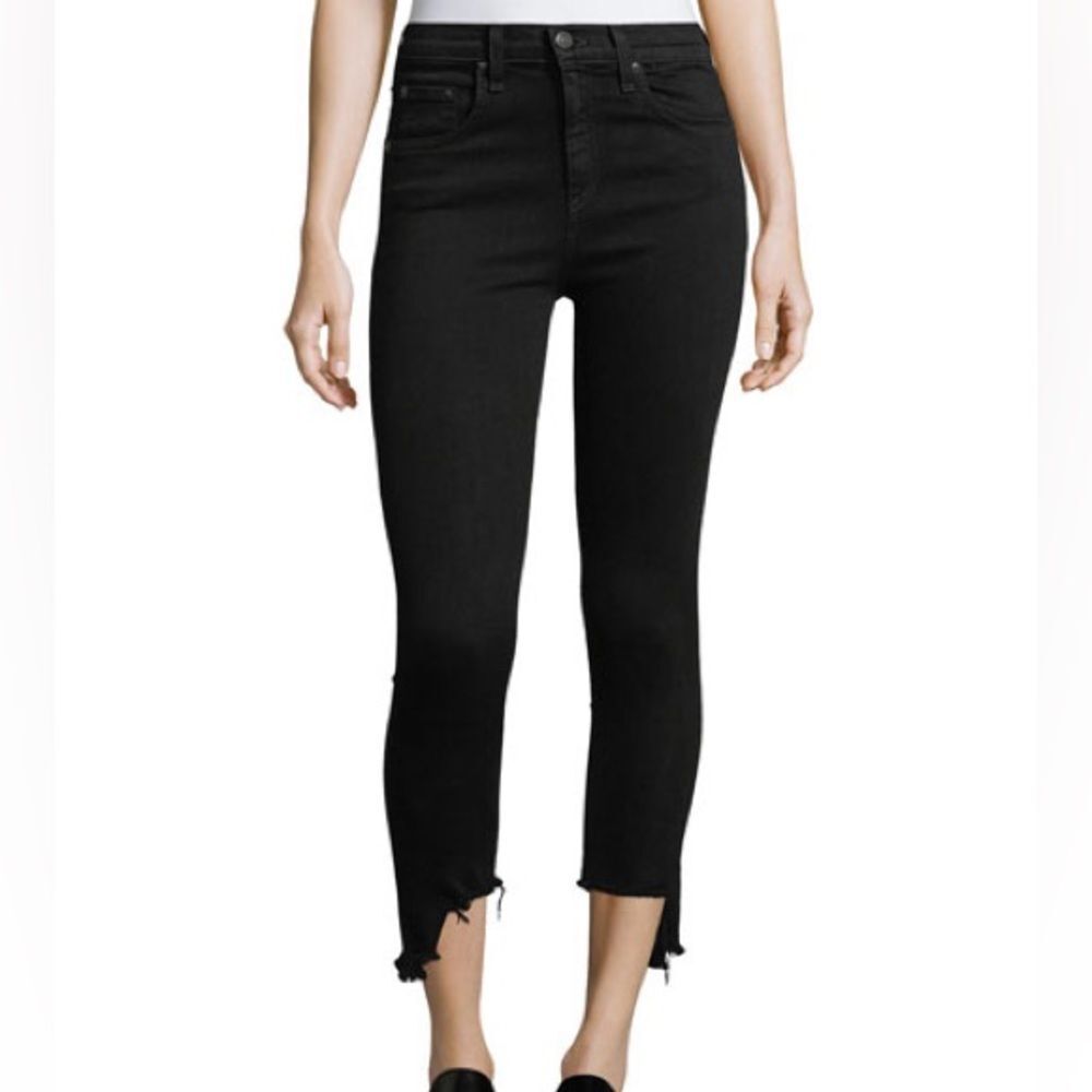 Rag and Bone 10 inch capri destroyed hem